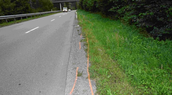 Selbstunfall mit Motorrad