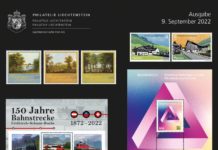 3. Briefmarkenausgabe 2022 am 9. September