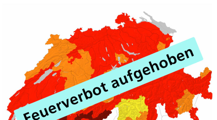 Aufhebung des Feuerverbots im Wald und in Waldesnähe