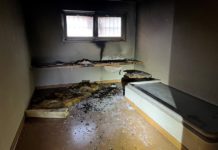 Brand in Gefängniszelle