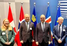 RC Daniel Risch beim Treffen der EU/EFTA-Finanzminister