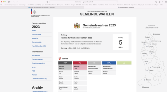 Gemeindewahlen 2023: Kandidaten auf einen Blick