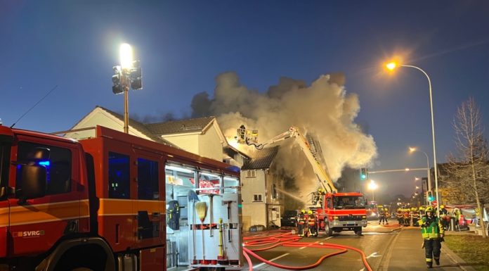 Gossau: Vollbrand eines Mehrfamilienhauses