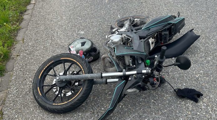 Selbstunfall mit nicht eingelöstem Motorrad