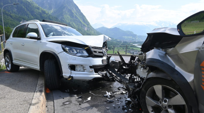 Kollision auf der Bergstrasse