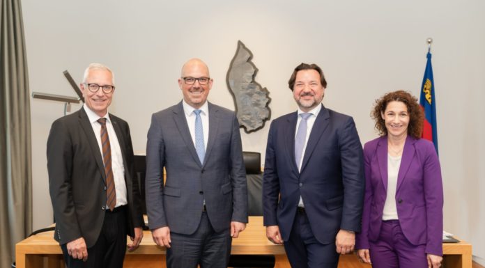 EFTA-Generalsekretär Henri Gétaz auf Arbeitsbesuch in Liechtenstein