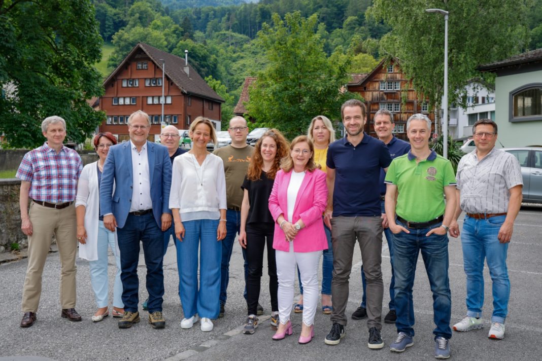 Schweiz Liechtenstein Sevelen Rheinausweitung Sitzung