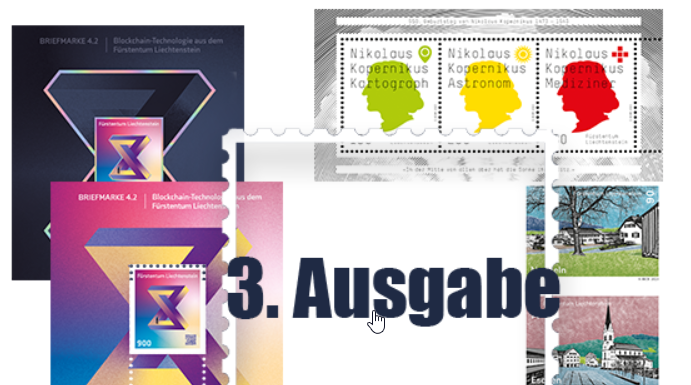 3. Briefmarkenausgabe vom 04. September 2023