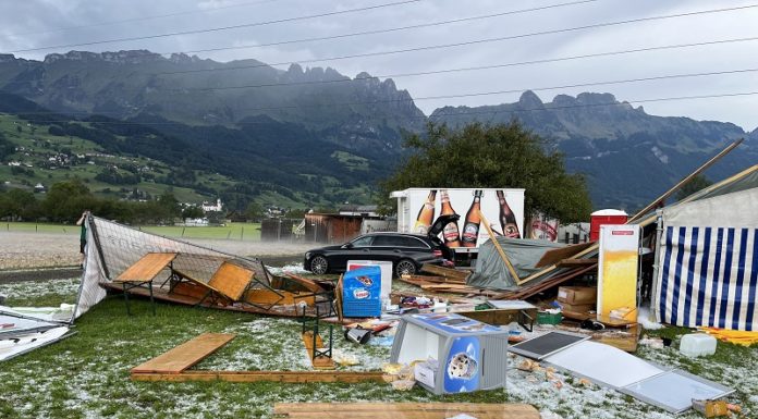 Fünf verletzte Personen nach starkem Gewitter