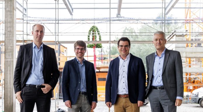 Aufrichtfest des neue Betriebshofs in Ruggell