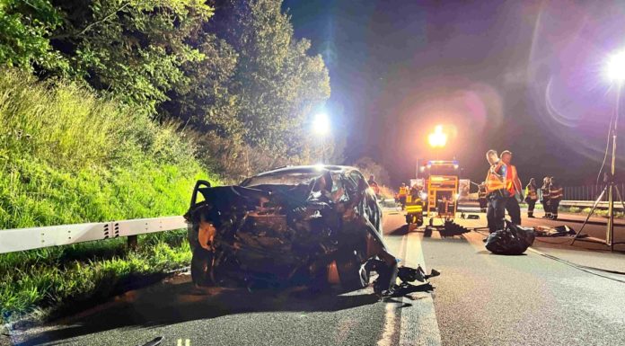 Züberwangen: Verkehrsunfall auf der Autobahn