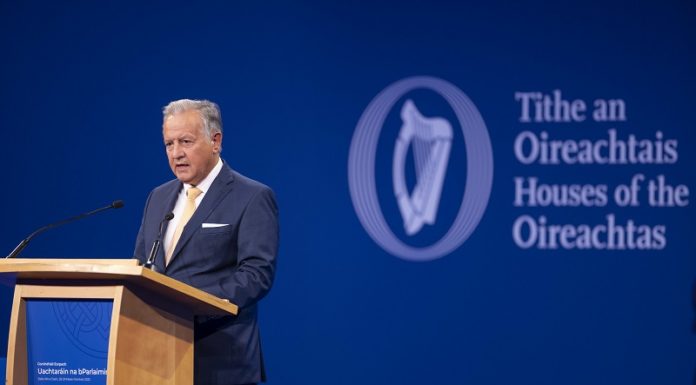 Landtagspräsident Albert Frick an Parlamentspräsidentenkonferenz in Dublin