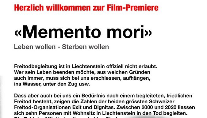 «Memento mori» leben wollen – sterben wollen