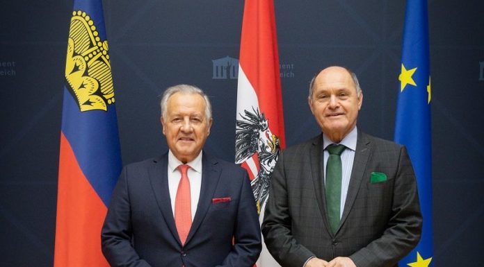 Landtagspräsident Albert Frick in Wien