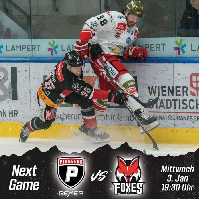 BEMER Pioneers-Bozen Foxes, Vorschau 3.Jänner 2024