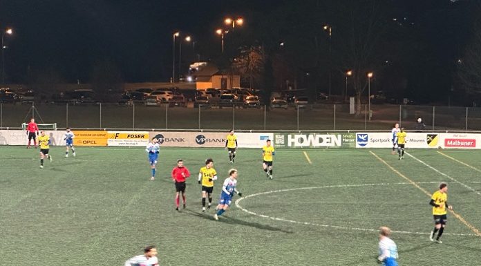 Test: Erstligist USV – FC Widnau 3:2