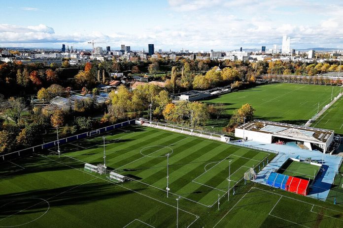 FC Basel Campus, Luftaufnahme, 2024