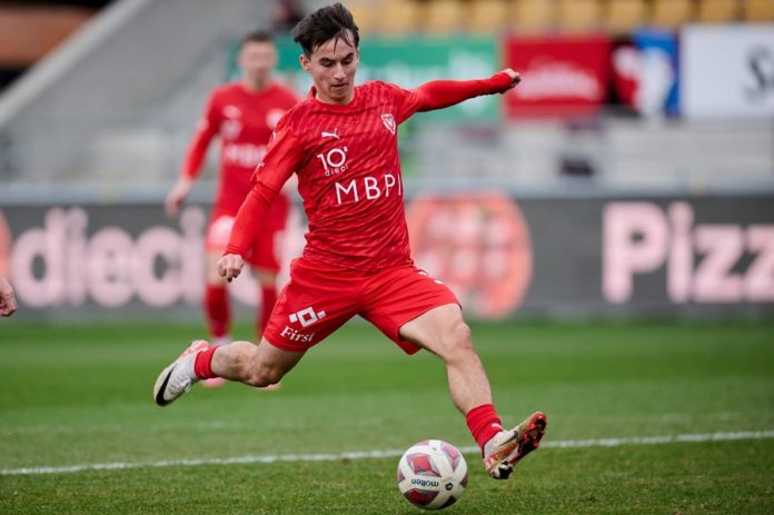 FCV - FC Schaffhausen 3-2-Sieg, 2facher Torschütze Golliard, Bild, am 3.3.2024.Zanghellini