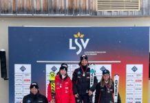 Podest Siegerehrung Liechtensteiner Slalom-Landesmeisterschaften 2024