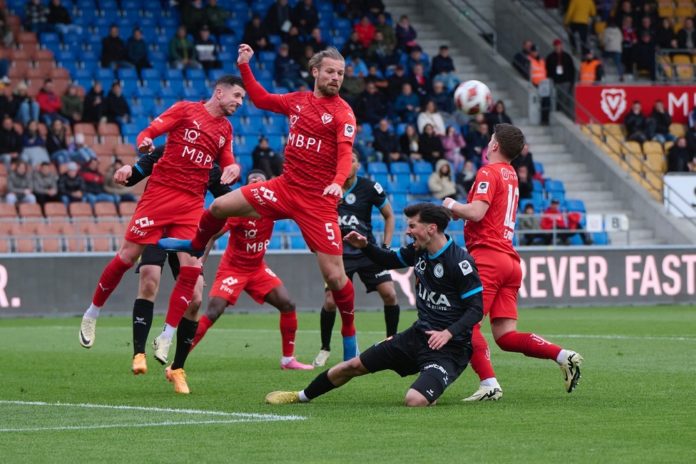 FCV-FCWil, 3-1, am 20.4.2024. Berisha, hinten links Torschütze Wieser