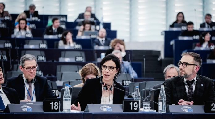 S.D. der Erbprinz und Aussenministerin Hasler in der PV des Europarats