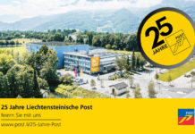 Die Liechtensteinische Post feiert ihr 25-jähriges Jubiläum mit der Bevölkerung