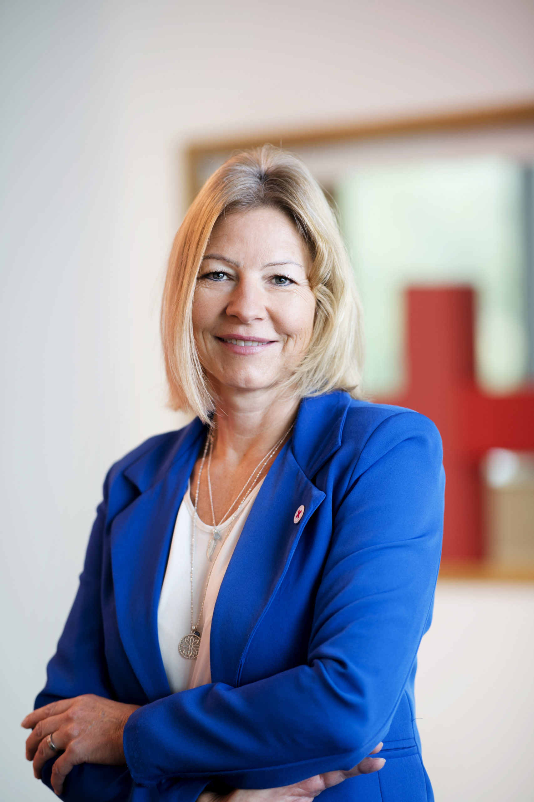 Ulrike Charles, Stv. Geschäftsführerin des Liechtensteinischen Roten Kreuz, unterstützt die Spendenaktion für den Wiederaufbau in Brasilien.