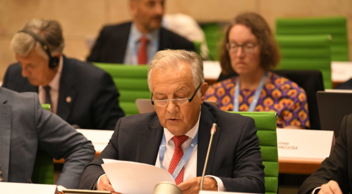 Landtagspräsident Albert Frick an der Kleinstaatenkonferenz in Malta