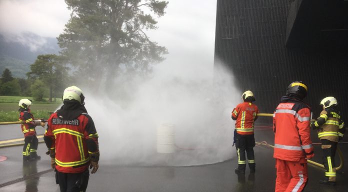Feuerwehr-Aufbaukurs in Balzers