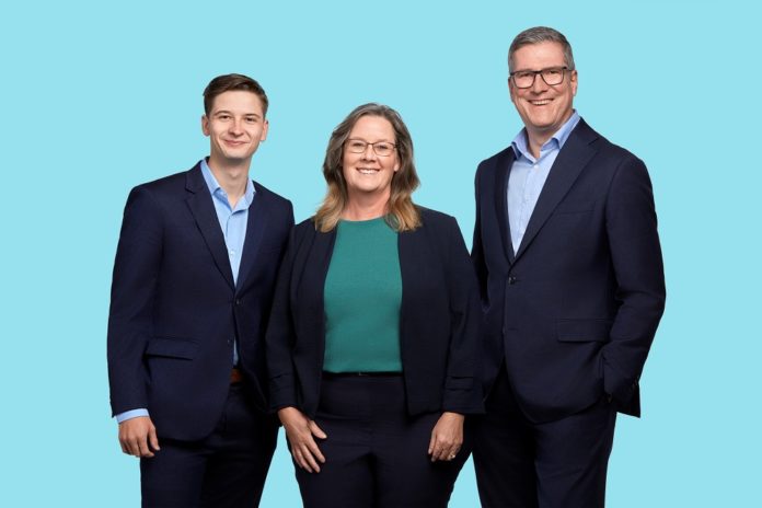 VU-Nominationsversammlung Mauren, Stefan Oehri, Yannick Ritter, und Corrine Thöny-Gritsch.