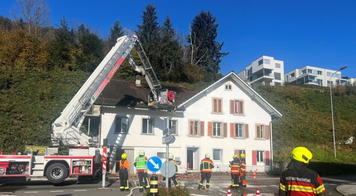 Brand von Einfamilienhaus