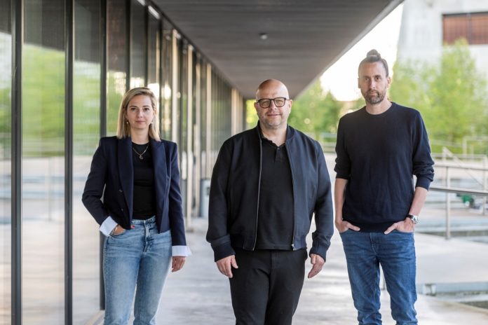 mjm.cc v.l.- COO Florence Noelpp, CEO Martin J. Matt und Creative Director Christoph Marti. Foto-Eduard Metzler