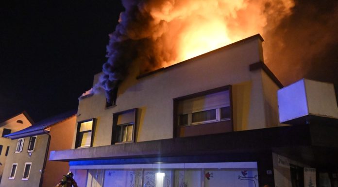 Brand eines Wohn- und Geschäftshauses in Schaan