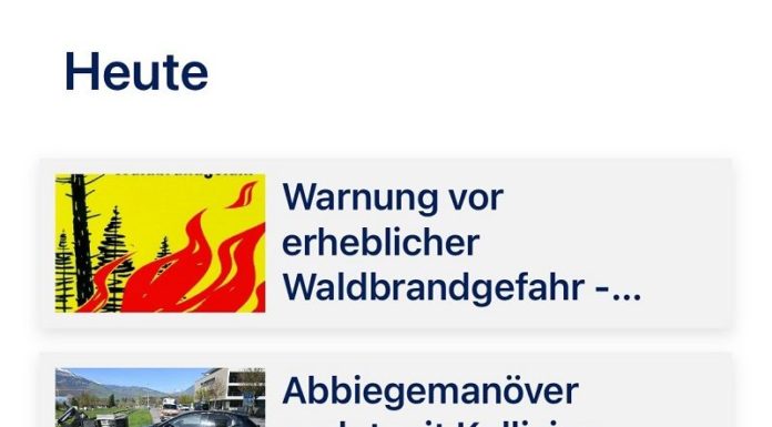 Landespolizei informiert vermehrt per Push-Nachrichten