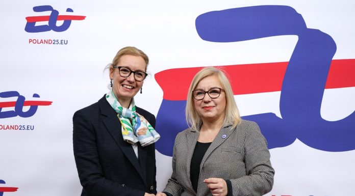 Sabine Monauni am EU-Umweltministertreffen in Warschau