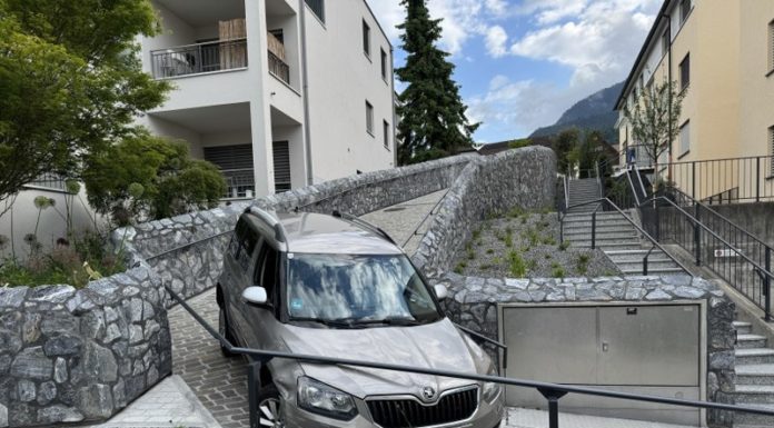 Vaduz – Mit Auto stecken geblieben