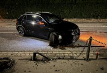 Vaduz – Kollision mit Eisenpfosten