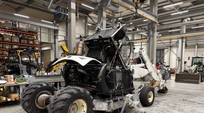 Rüthi: Brand eines Baggers