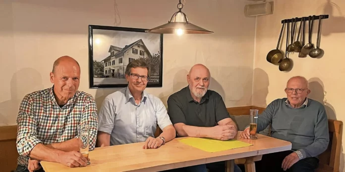 Christoph Pirchl, Karlheinz Ospelt, Ernie Walser, Dr. Gert Risch (v. l.).