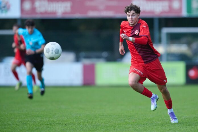 Armin Sehic FC Vaduz trifft das Tor in Buchser Derby zum 0-1.M.Z.