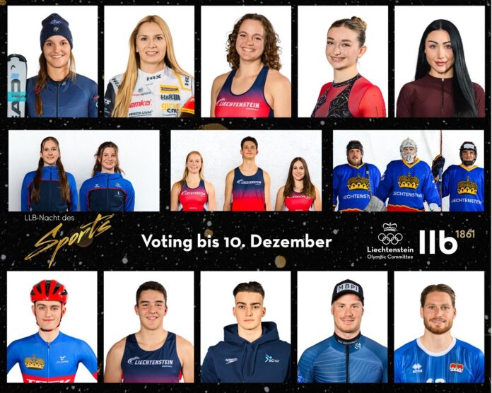 Kandidaten Sportlerwahl 2025 auf einen Blick,Collage Voting NdSp 2025