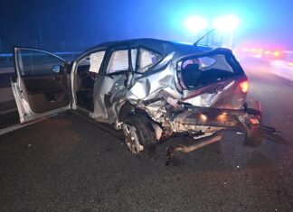 Auffahrkollision auf der Autobahn A13
