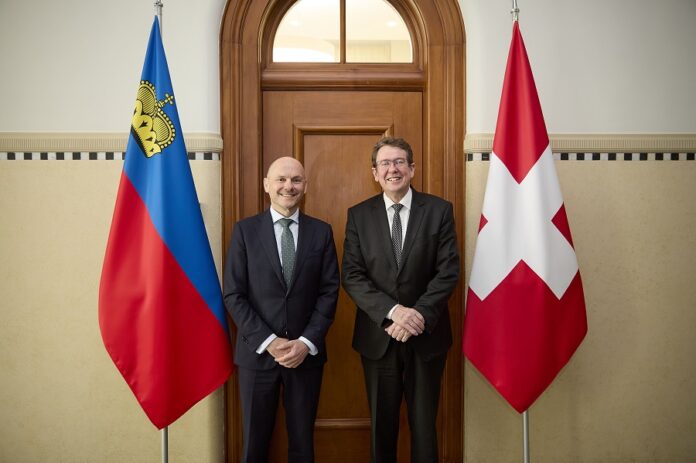 Hubert Büchel, RR, trifft in Bern Bundesrat Rösti