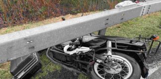 Selbstunfall eines Motorradfahrers – schwer verletzt!