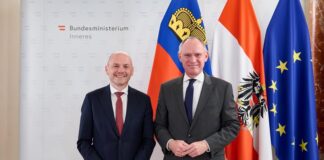 Regierungsrat Hubert Büchel auf Antrittsbesuch in Wien