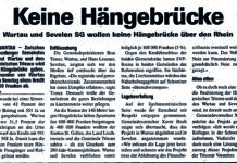 Keine Rheinbrücke in Triesen: Zwei Brückenprojekte scheiterten am Widerstand in der Schweiz