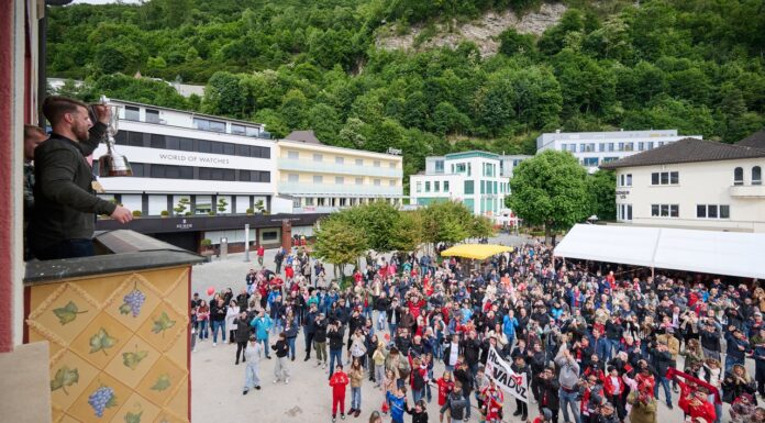 Aufstiegs- und Meisterfeier des FC Vaduz