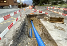 Erneuerung der Hauptleitung «Fallsgass» in Mauren abgeschlossen