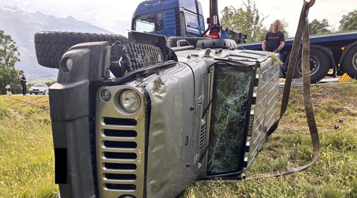 Zwei Selbstunfälle in Triesen