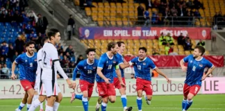 Zypern zu einem Freundschaftsmatch gegen Liechtensteins Fussball-Nationalmannschaft in Vaduz